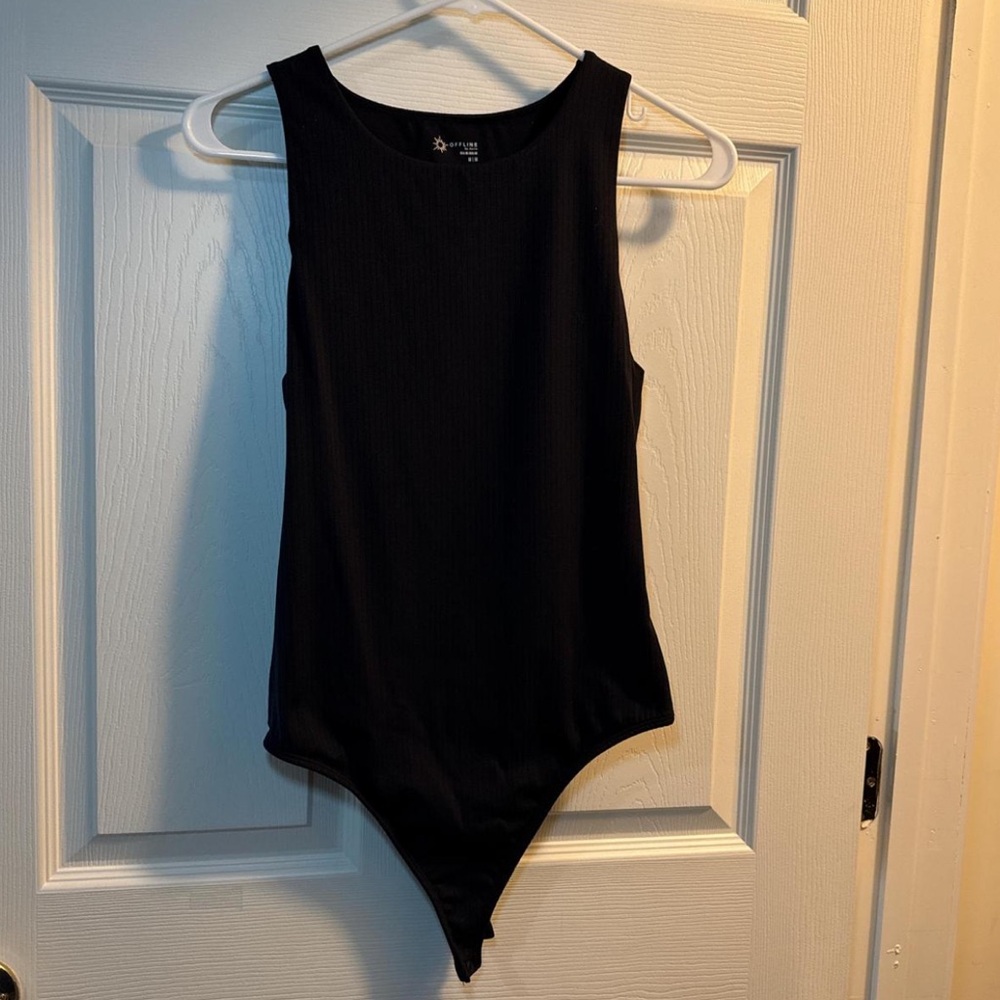 Elegant Black Sleeveless Bodysuit